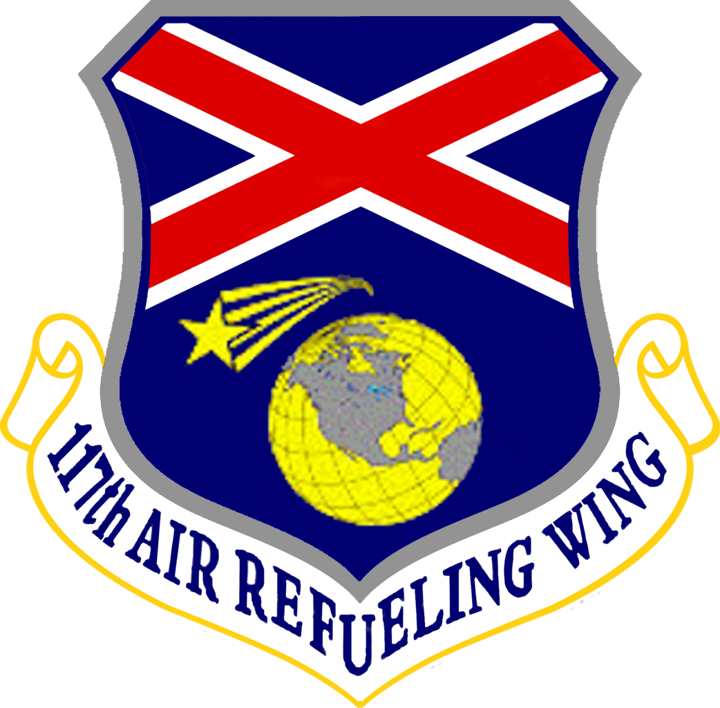 117th Air Refueling Wing - 117th Air Refueling Squadron Crest Clipart (1042x1024), Png Download