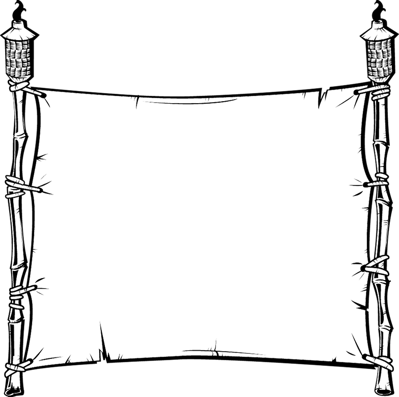Tkitorchbanner - Line Art Clipart (784x781), Png Download