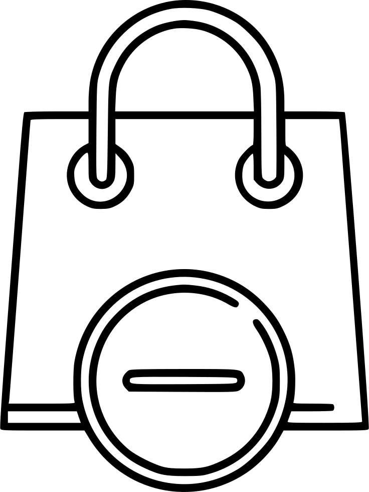 Delete Shopping Bag Comments - Download Clipart (736x980), Png Download