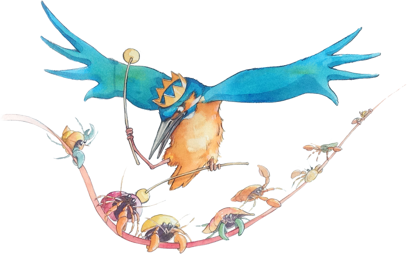 Picture Download Portfolio Nina Rycroft Grasshoppers - Illustration Clipart (1582x987), Png Download