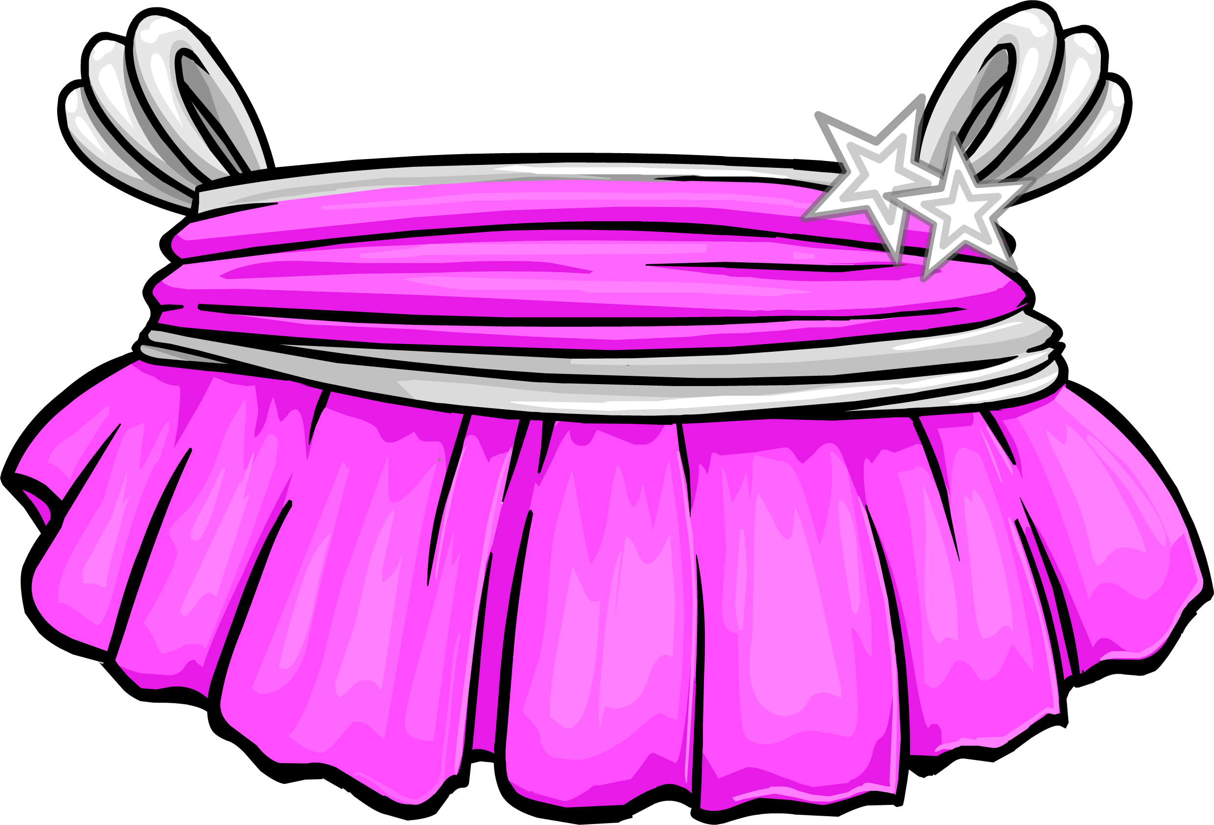 Club Penguin Pink Dress Clipart (2480x1686), Png Download