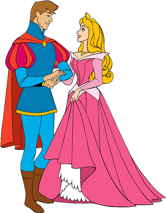 Disney Aurora And Phillip Clipart (550x697), Png Download
