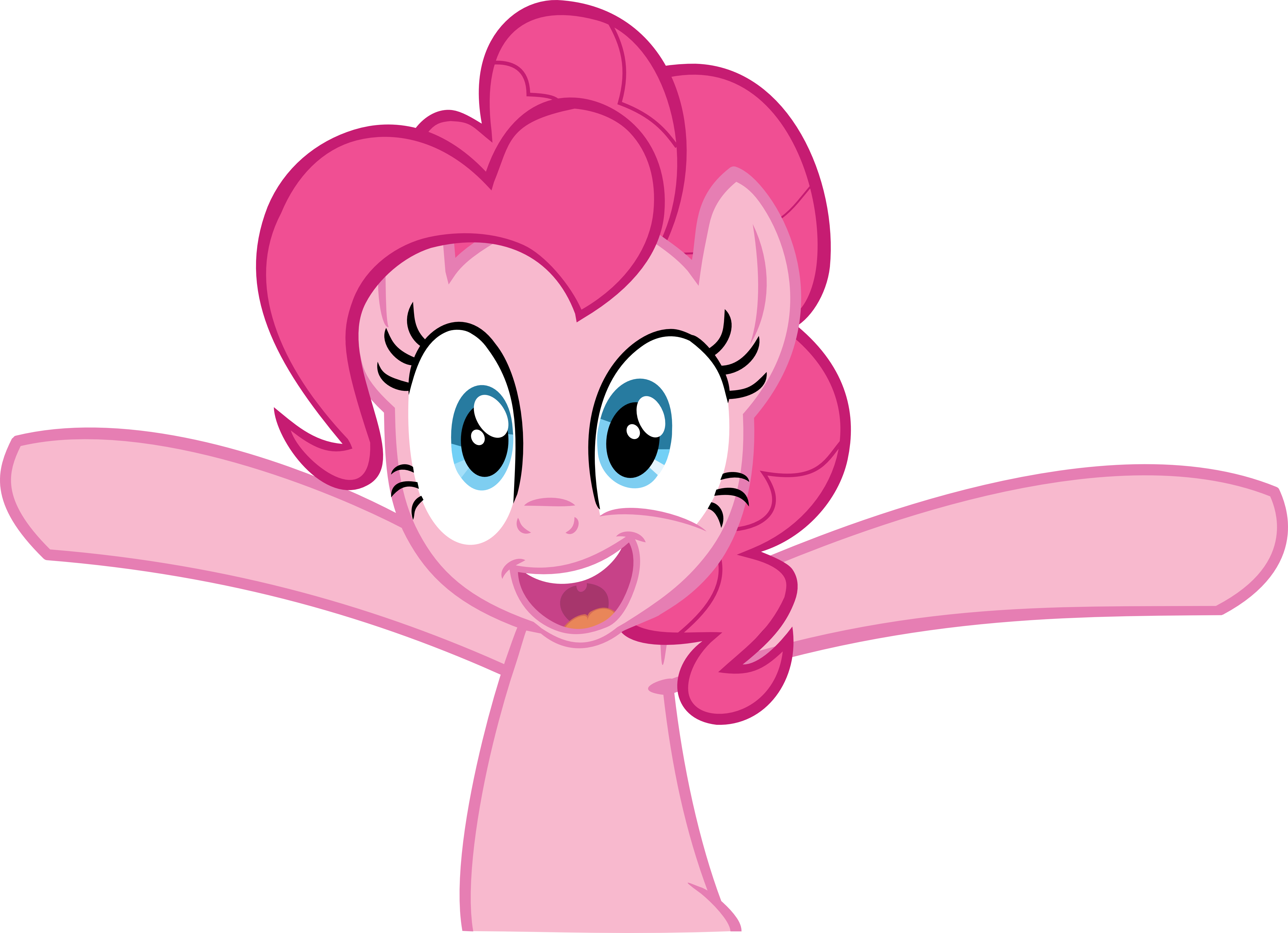 Pinkie Pie Smile By Mrcbleck-d5euia6 - My Little Pony Pinkie Pie Screaming Clipart (5000x3621), Png Download