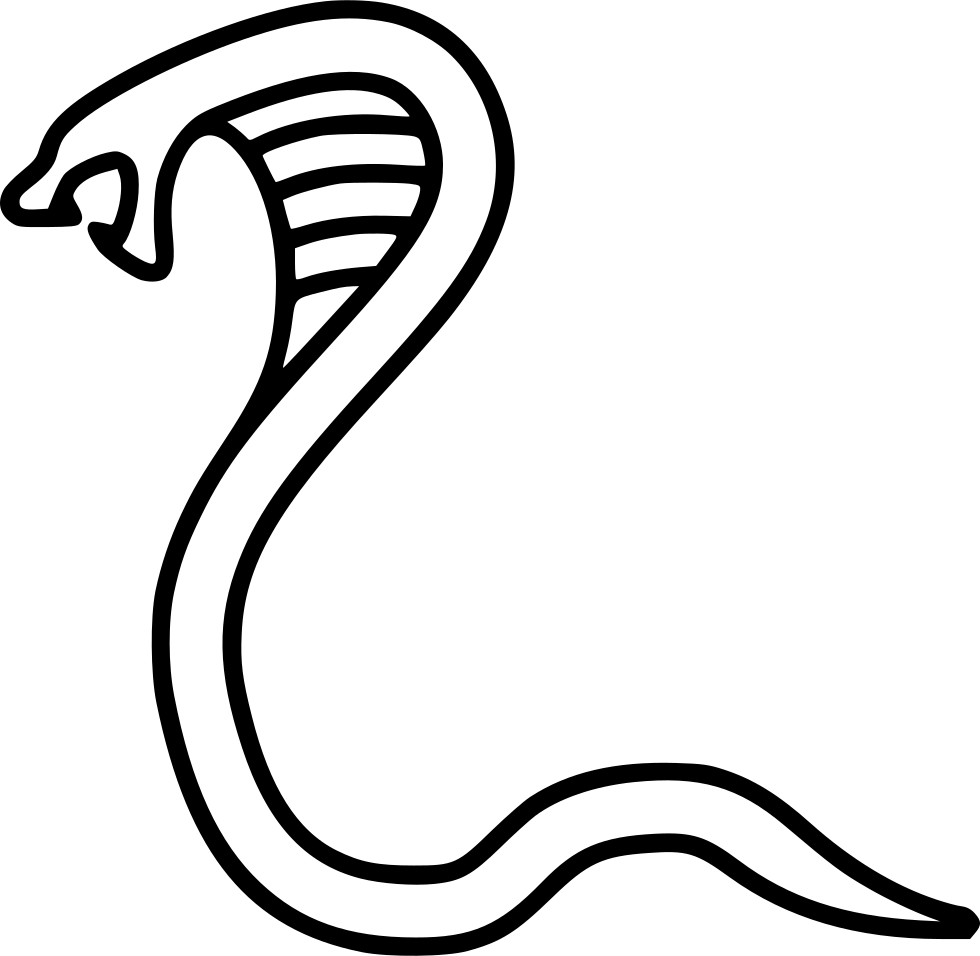 Cobra Svg Coloring Page, Printable Cobra Svg Coloring, - Cobra Icon Clipart (980x956), Png Download