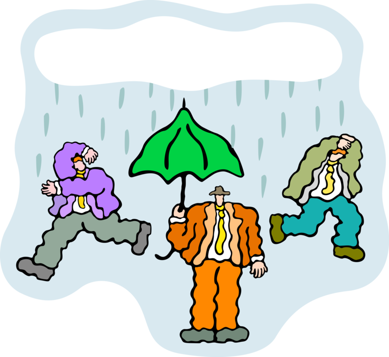 Shower Clipart Inclement Weather Clip Art Black And - Clip Art - Png Download (763x700), Png Download
