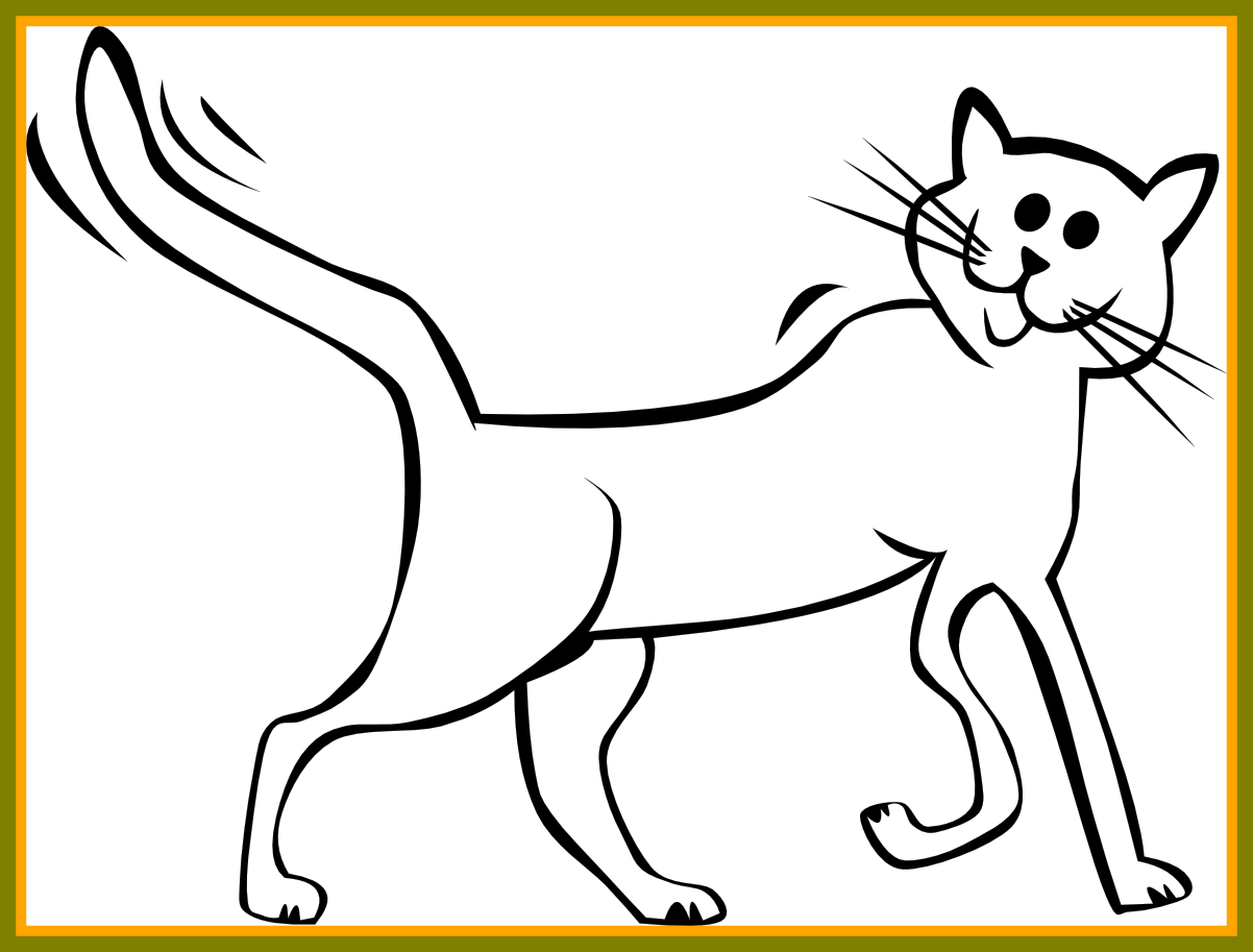 Larkhota: Cute Cat Clipart Black And White Free
