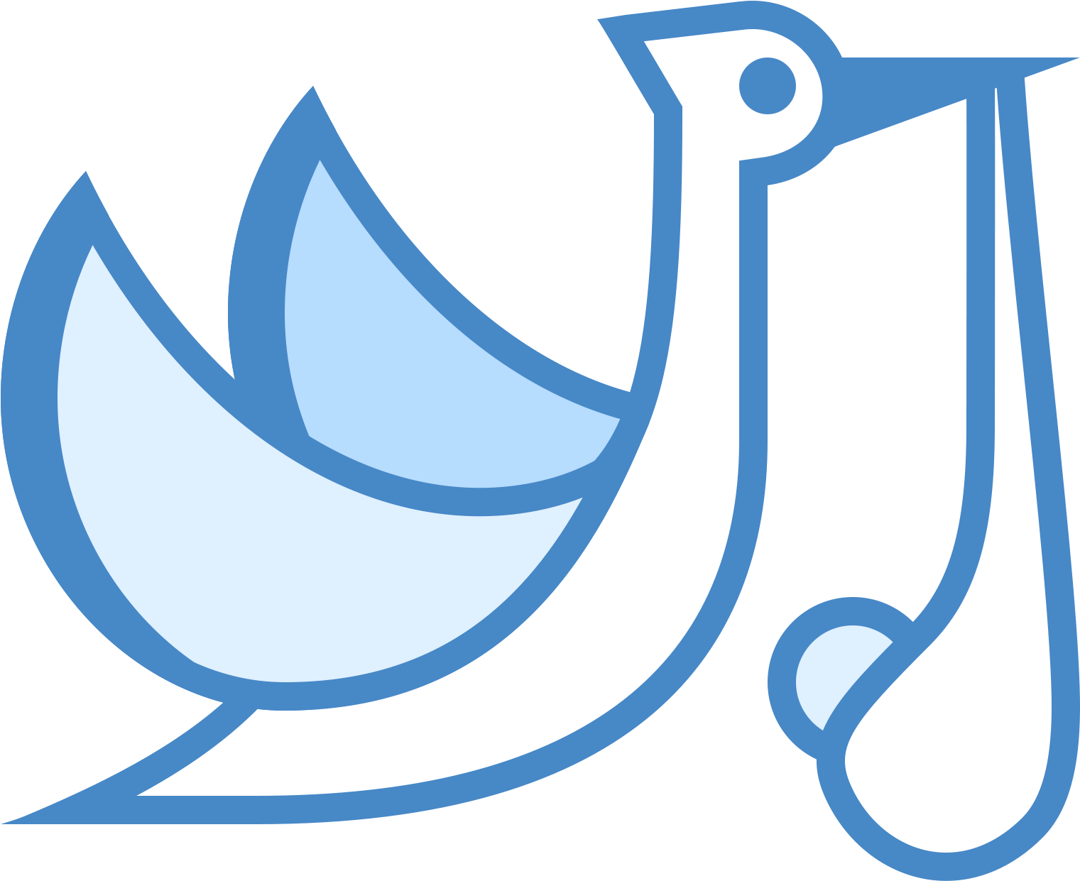 Flying Stork With Bundle Icon - Clip Art - Png Download (1600x1600), Png Download