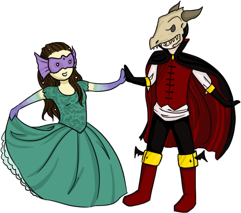 Dancer Clipart Masquerade - Halloween Dance Clipart - Png Download (900x900), Png Download