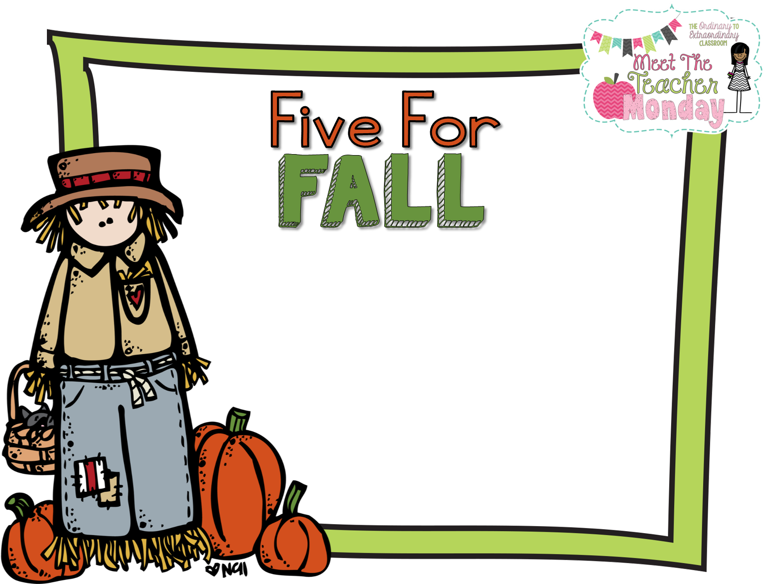 Don't Forget To Return To My Blog To Link Up - Fall Melonheadz Clipart - Png Download (1582x1209), Png Download