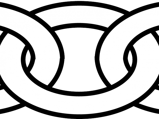 Chain Clipart Linkage - Chain Clipart Black And White - Png Download (640x480), Png Download