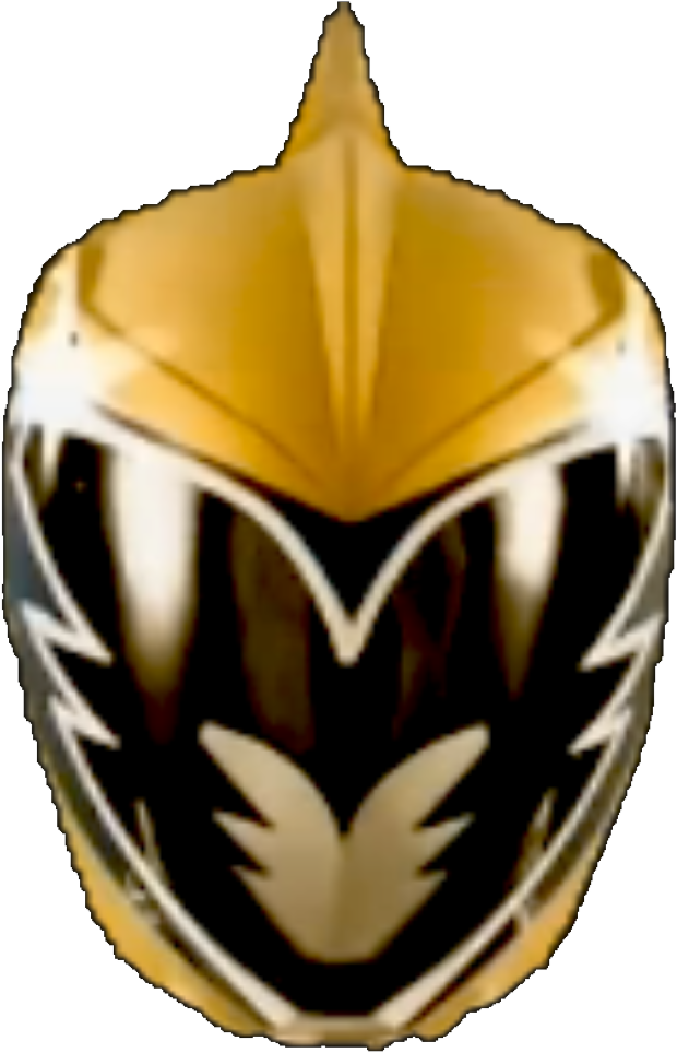 Gold Dino Charge Ranger Helmet - Emblem Clipart (640x983), Png Download