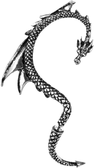 The Dragon's Lure Stud - Alchemy Gothic Dragons Lure Earring For Right Ear Clipart (555x555), Png Download