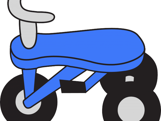 Blue Clipart Tricycle - Tricycle Clipart - Png Download (640x480), Png Download