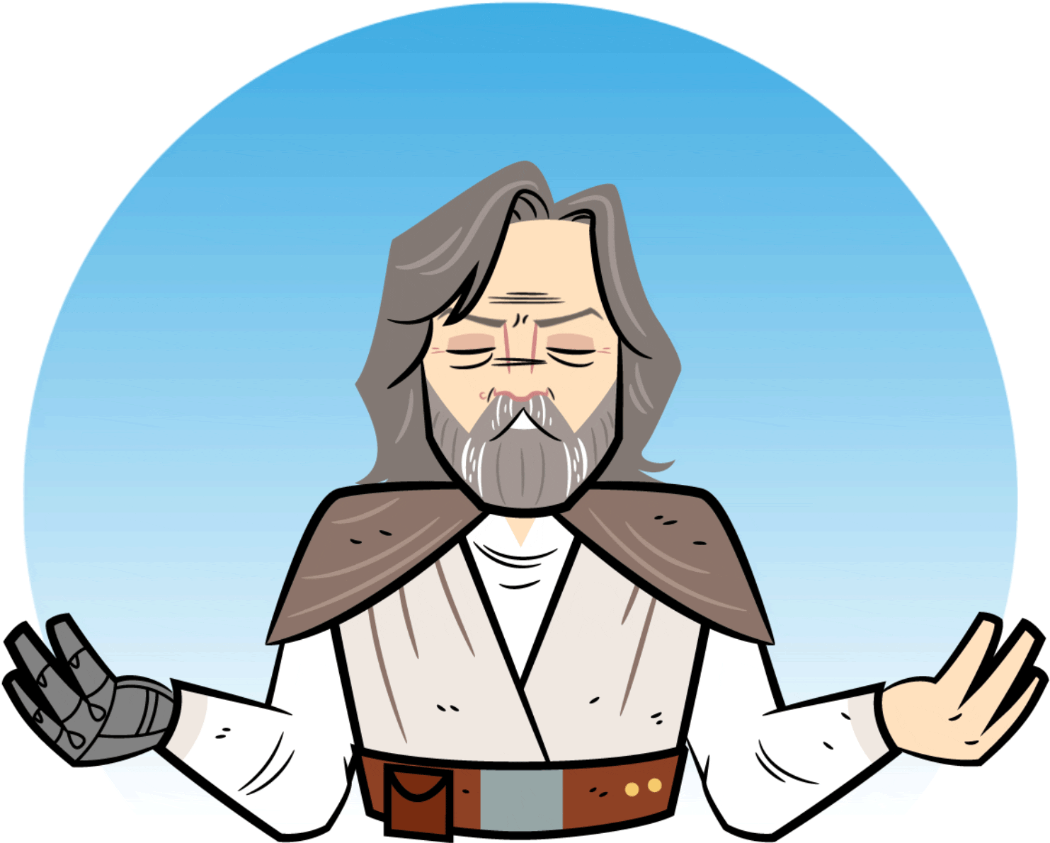 Star Wars The Last Jedi Animated Facebook Messaging - Rose Useless Star Wars Clipart (1500x1500), Png Download