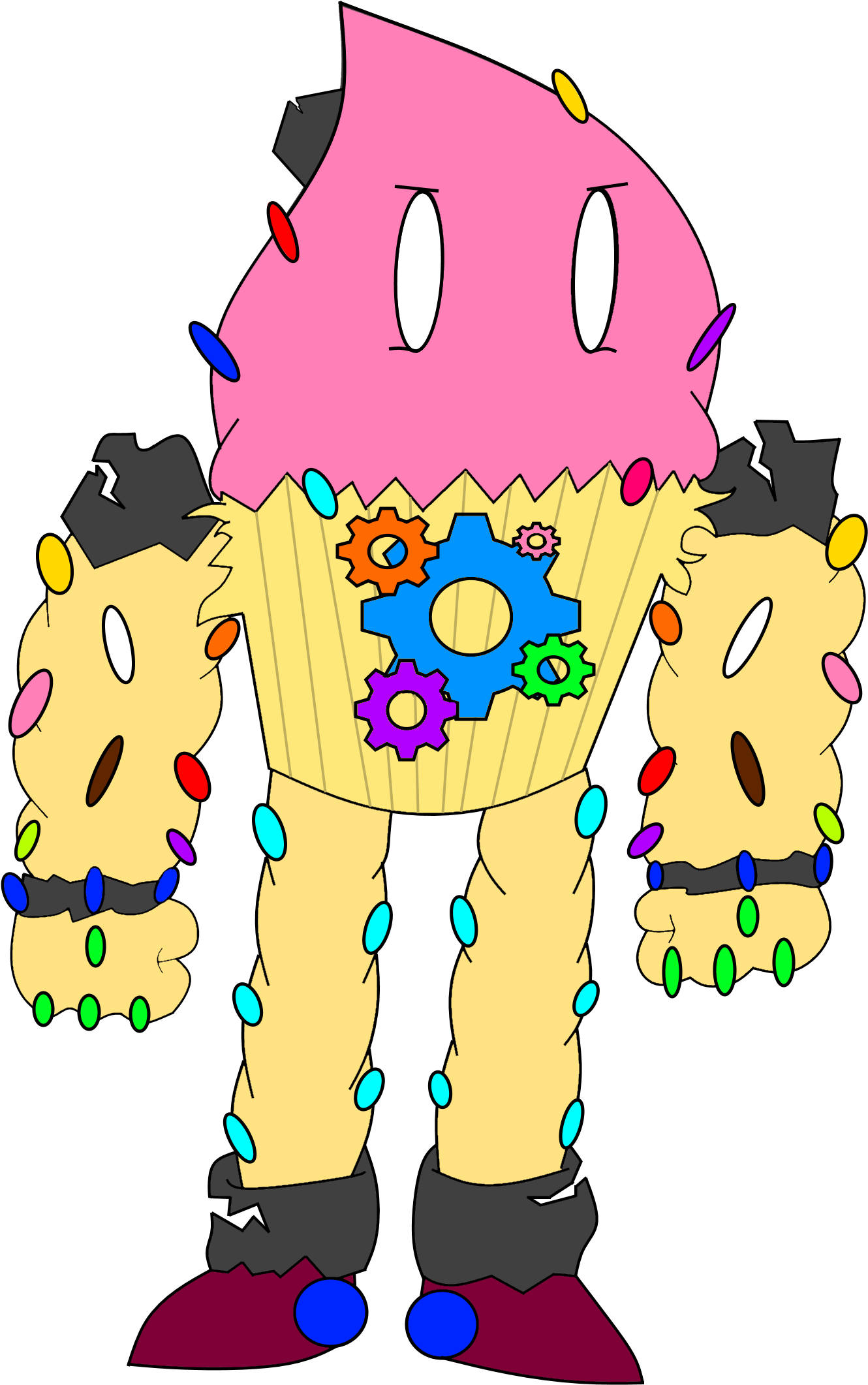 Werewaffle/kandy Shop Direct 4 17 16 - Cartoon Clipart (1413x2226), Png Download