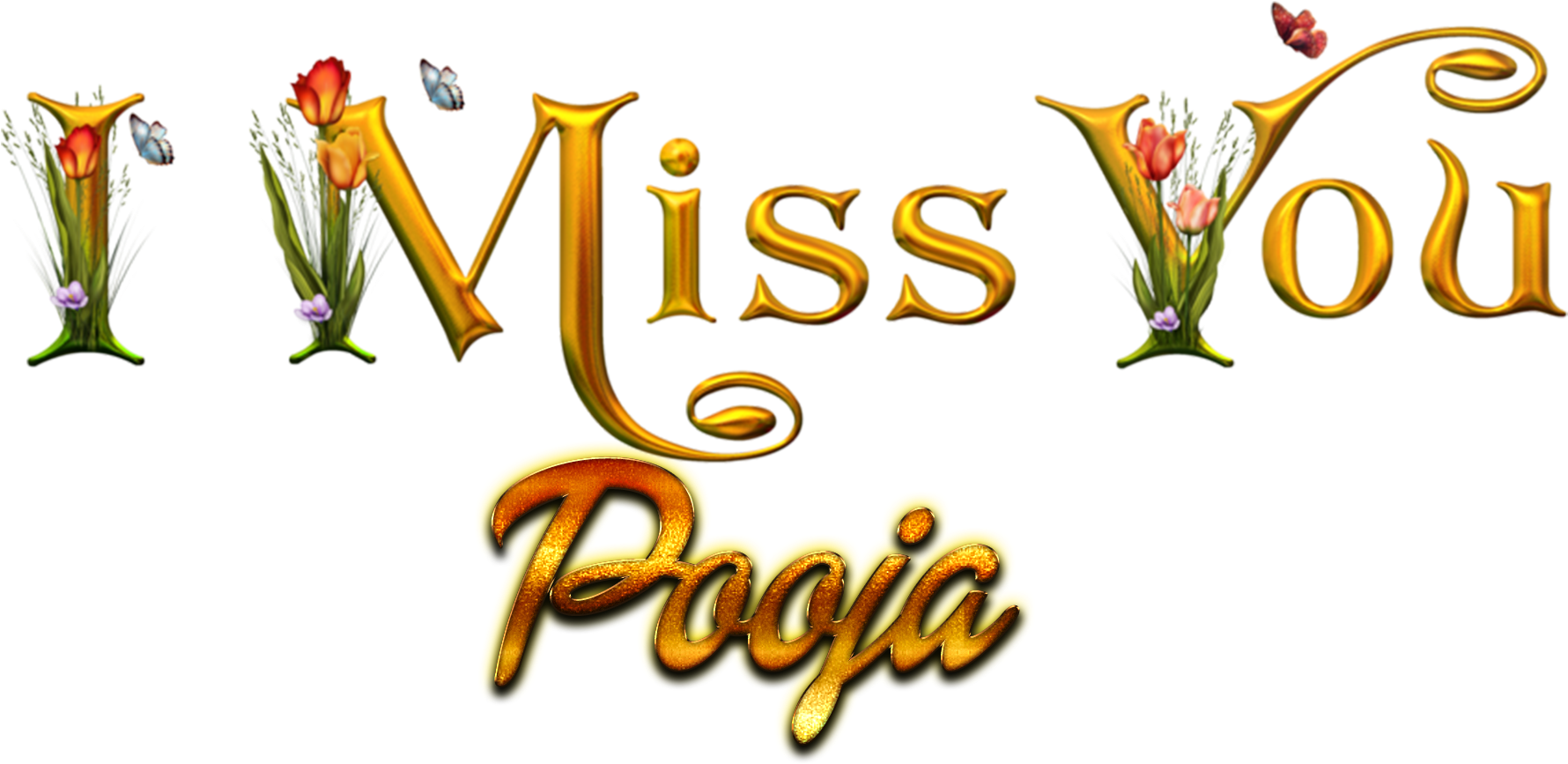 Pooja Missing You Name Png - Rahul Name Clipart (1920x1200), Png Download