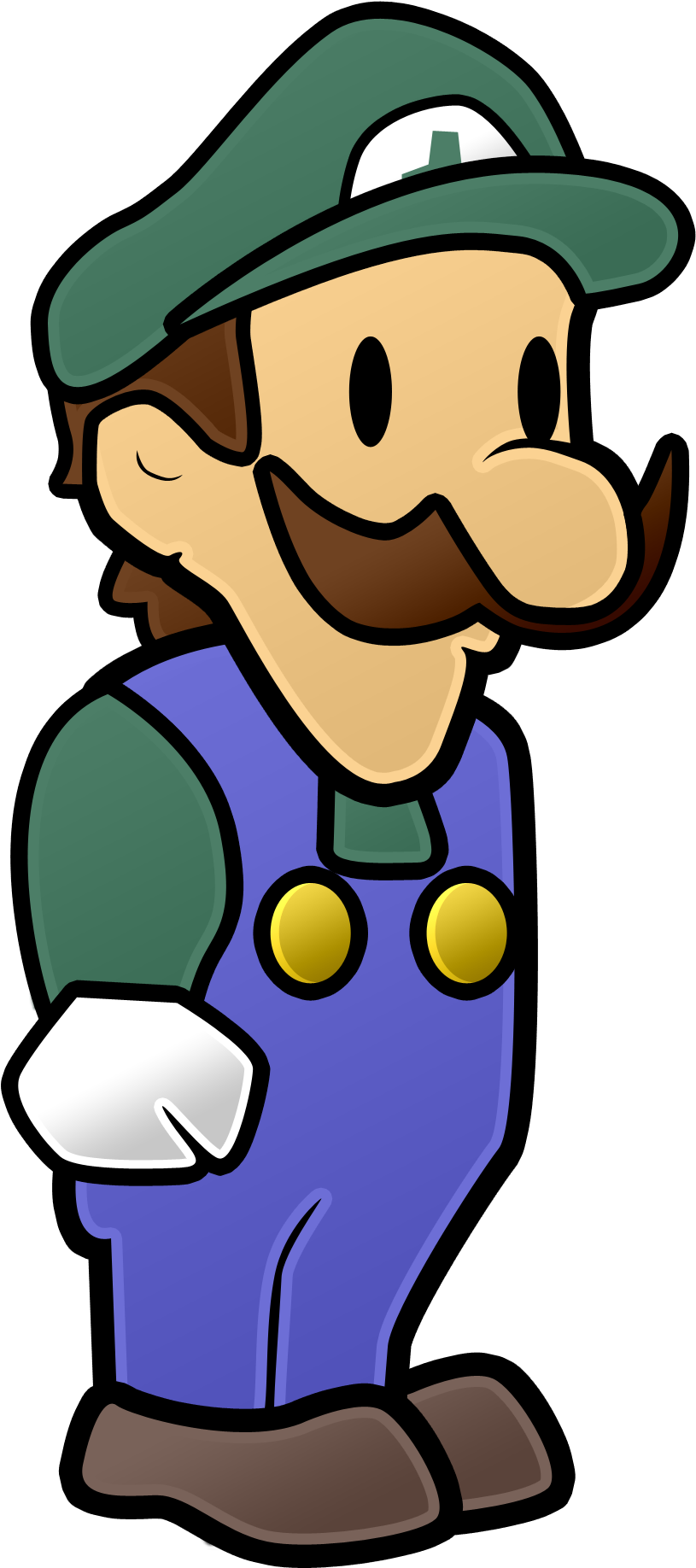 Mario Is Missing Mario Clip Art Headgear - Paper Weegee - Png Download (1000x1933), Png Download