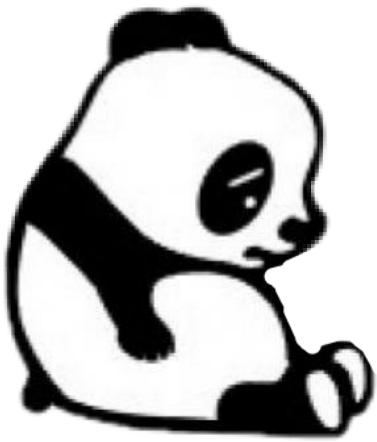 Panda Con Corazon Roto Clipart (1024x1024), Png Download