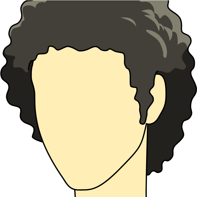How To Draw Male Hairstyle Clipart (1000x642), Png Download