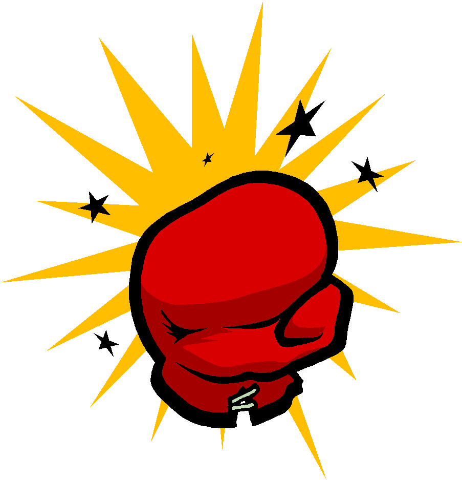 Boxing Gloves Punching Clip Art - Png Download (899x932), Png Download