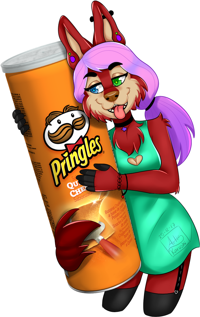 I Love Pringles - Pringles Cheddar Cheese Potato Crisps - 2.5 Oz. Canister Clipart (885x1200), Png Download