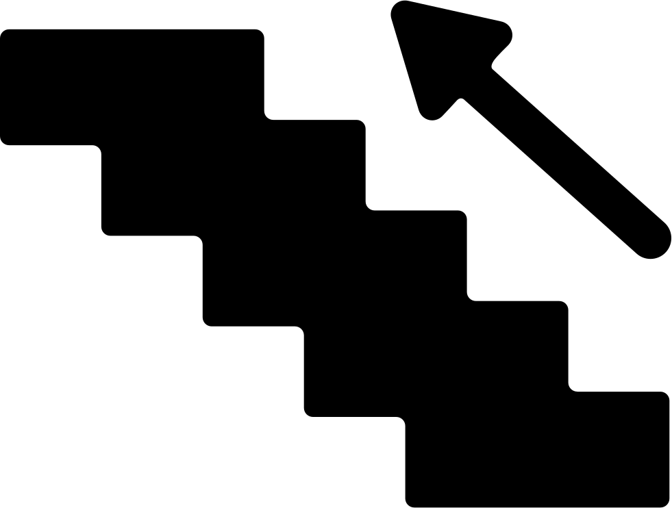 Stairs Silhouette Png Picture Download - Stairs Silhouette Png Clipart (981x742), Png Download