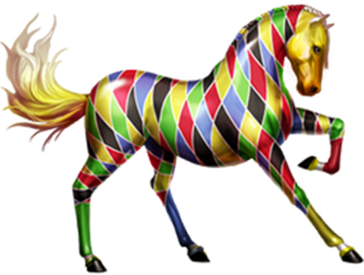 Circus Clipart Horses - Howrse Harlekin - Png Download (1200x1200), Png Download