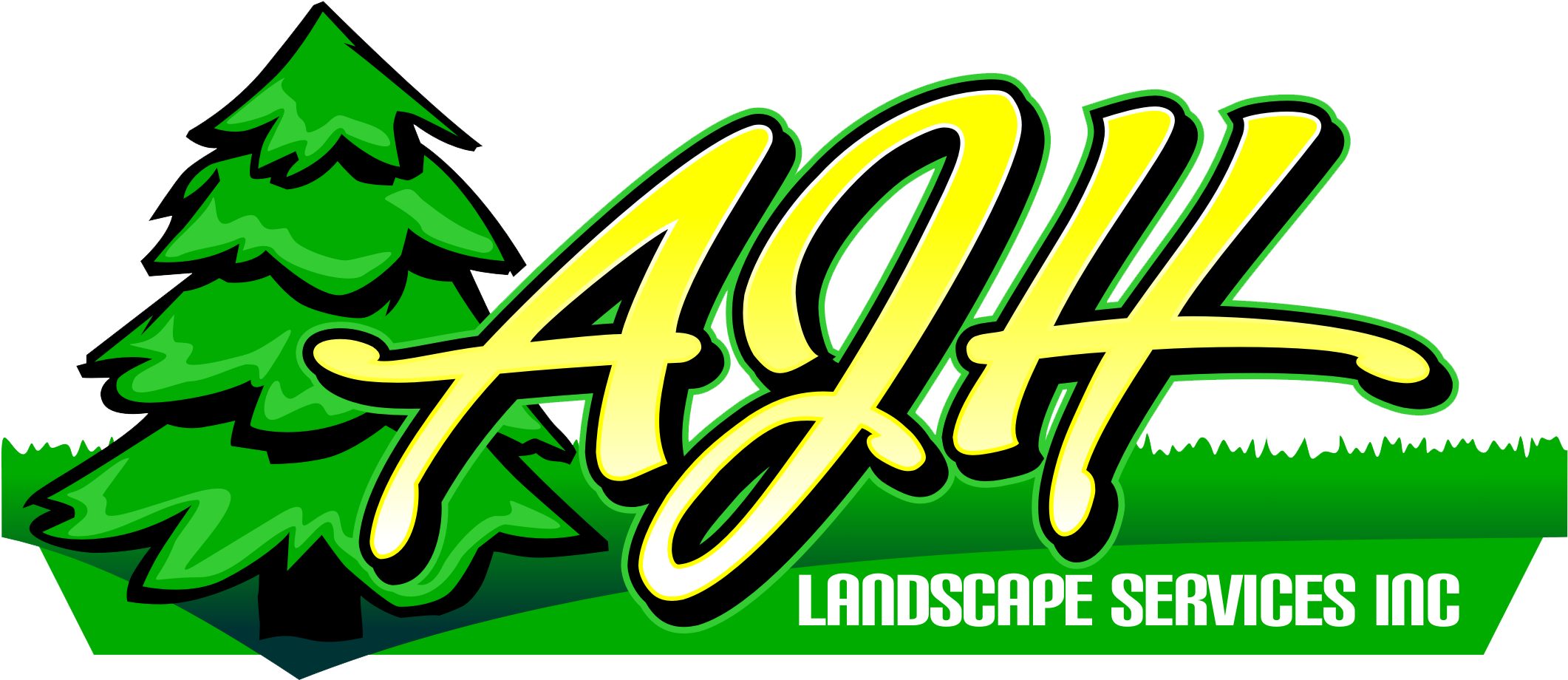 Ajh Landscape Services Clipart (2165x957), Png Download