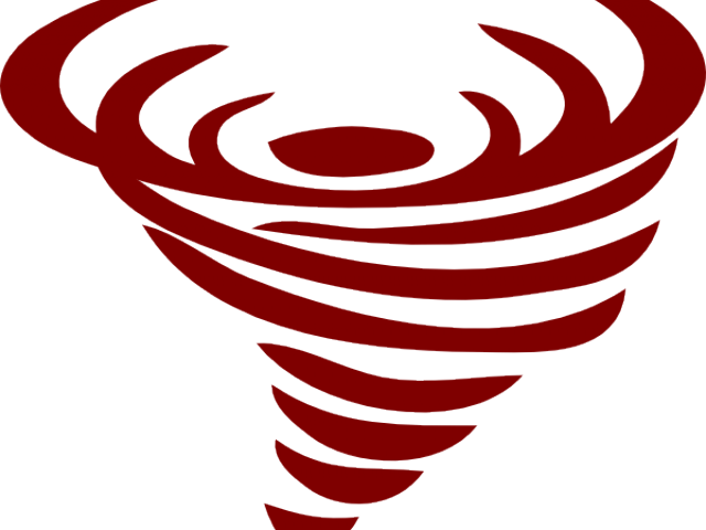 Tornado Clipart Football - Red Tornado Clip Art - Png Download (640x480), Png Download
