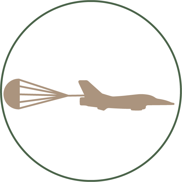 Icon Deceleration Parachutes - Airplane Clipart (626x626), Png Download