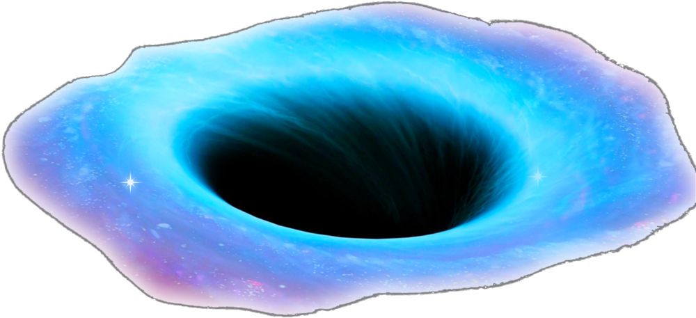 Ftestickers Space Universe Blackhole 3deffect Clipart (1024x1024), Png Download
