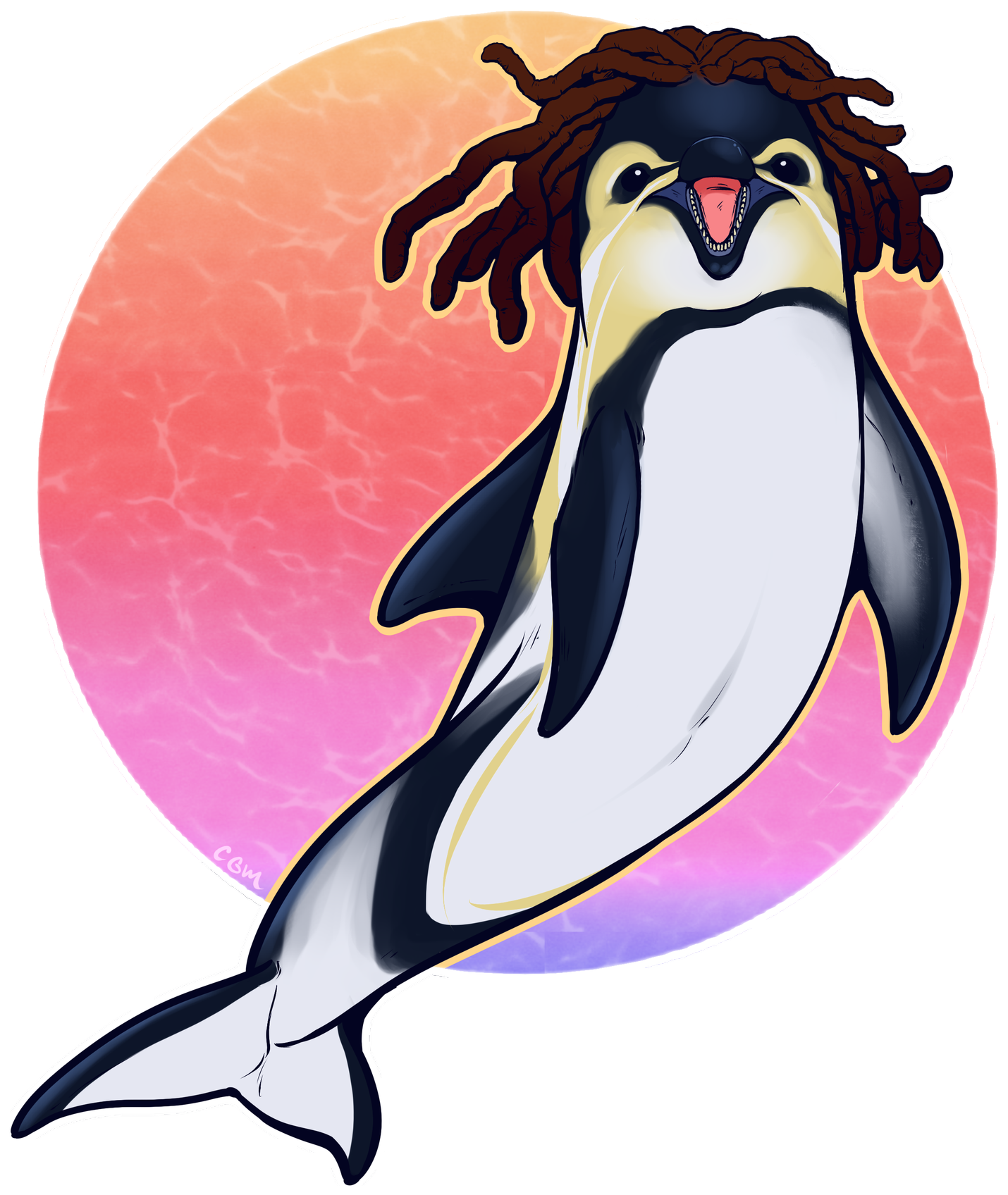 Crista Megee💛💜🖤 On Twitter - Cartoon Clipart (1448x2048), Png Download