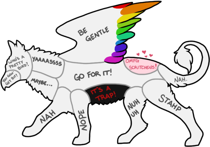 How To Pet A Rw Gryphon Clipart (706x504), Png Download