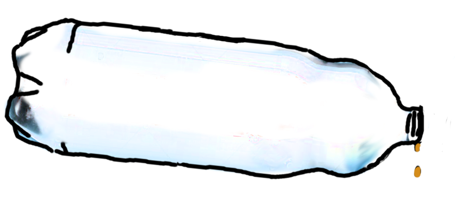 Empty Pet Bottle Graphic] - Drawing Clipart (940x421), Png Download