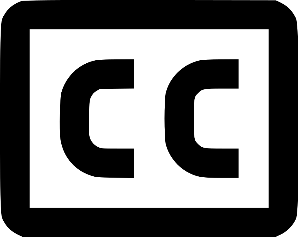 Subtitles Icons Clipart (981x782), Png Download