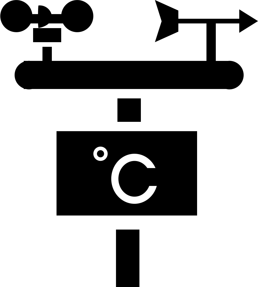 Weather-station Icons Clipart (881x980), Png Download