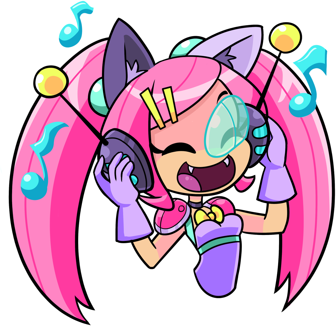 James Montagna On Twitter - Cat Girl Without Salad Kebako Clipart (1200x1200), Png Download