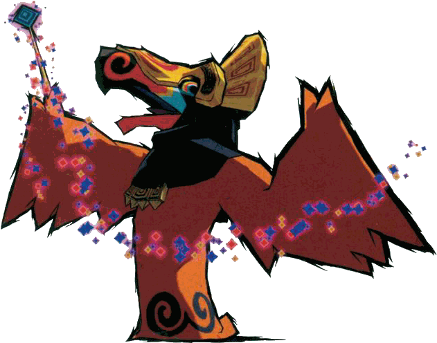 Its Head Bombs The Skeletons Attack By Swinging Big - Zelda The Wind Waker Clipart (640x505), Png Download