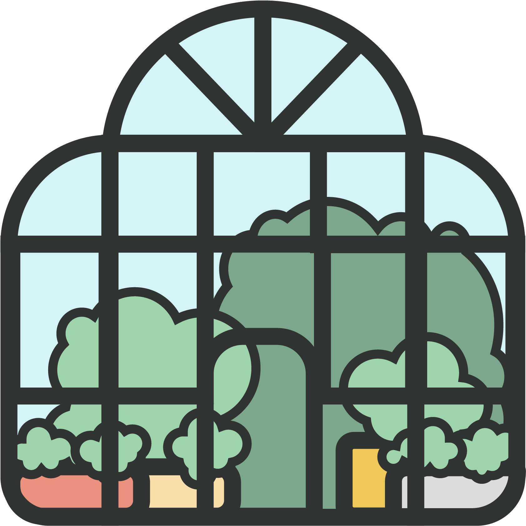 Evaluation Of International Greenhouses - White Clipart (2501x2501), Png Download