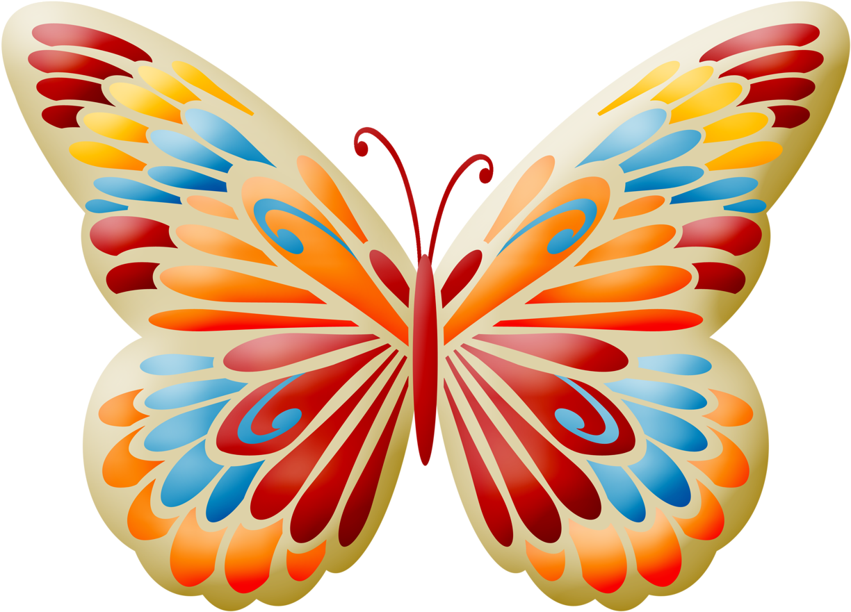 Ch - B *✿* - Butterfly Clipart (1280x957), Png Download