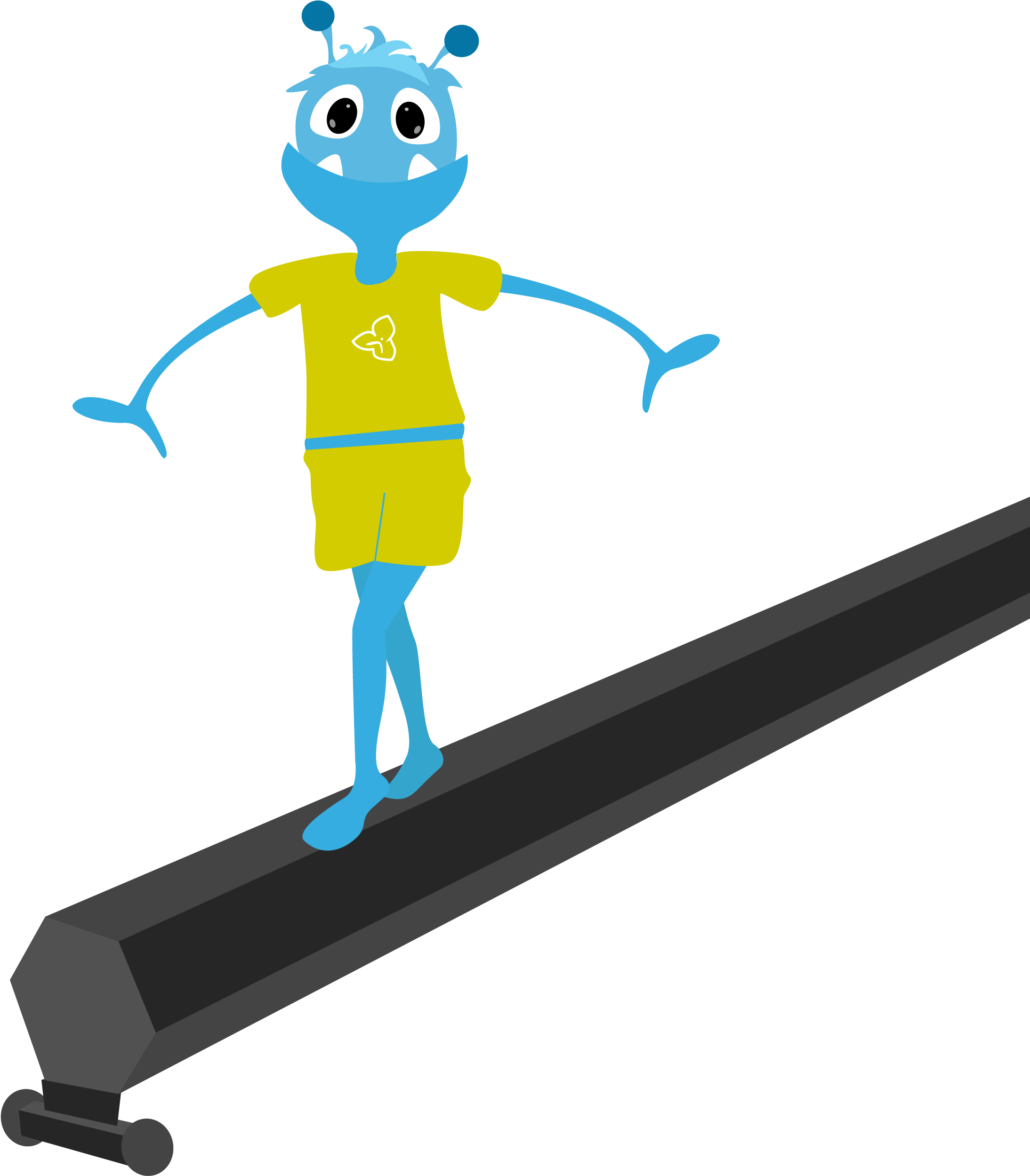 Gymnastics Ontario Welcomes Flip - Gymnastics Clipart (3000x3000), Png Download