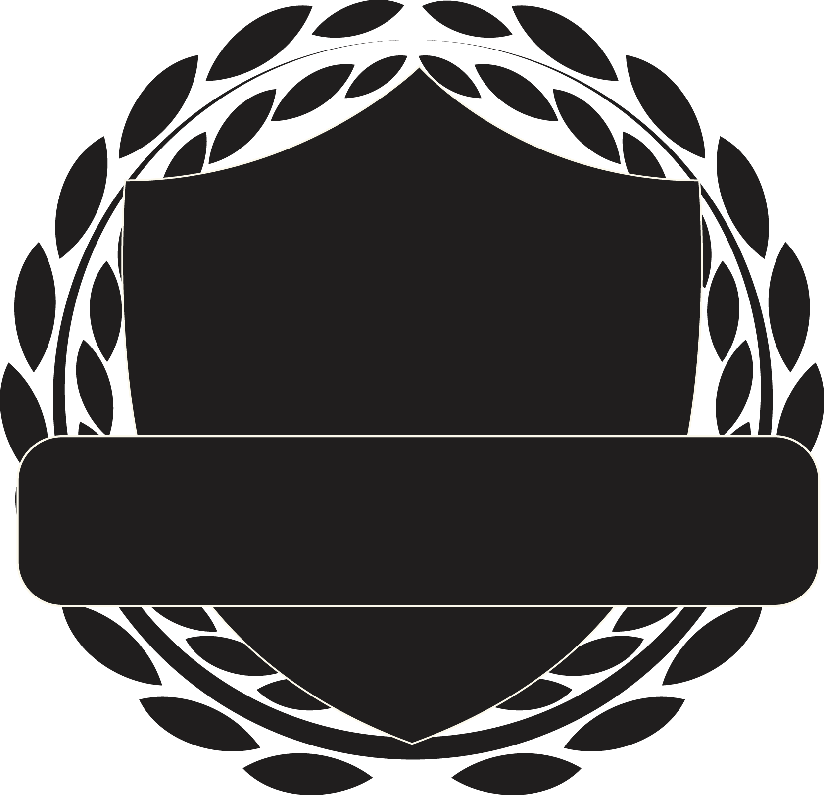 Shield Black And White Pattern Transprent Png - Escudos De Futbol En Blanco Y Negro Clipart (1665x1606), Png Download