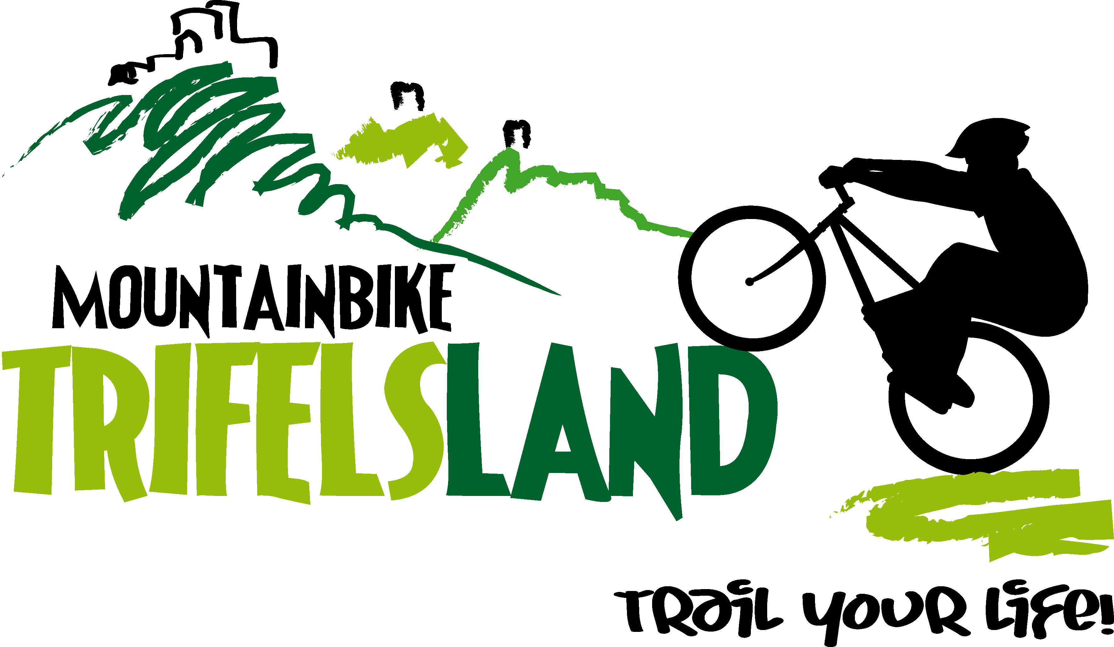 Mountainbike-trifelsland Logo - Hybrid Bicycle Clipart (3543x2056), Png Download