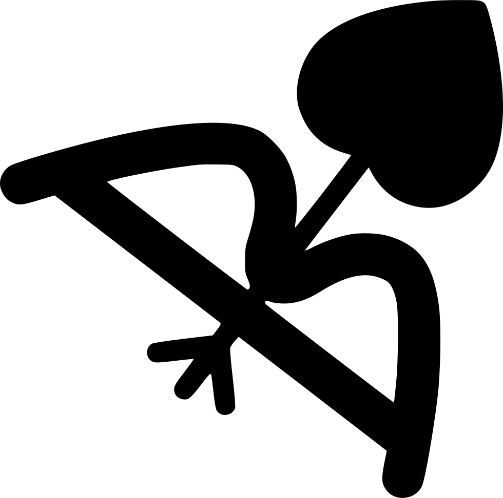 Cupid Bow Png Icon Free Download Onlinewebfonts Clipart (980x972), Png Download