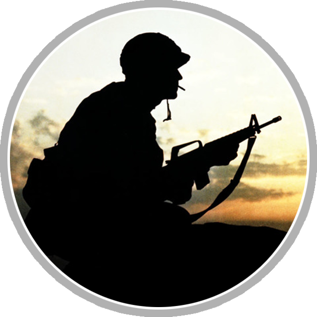 Soldier In Vietnam - Operation Cross Eagles 1968 Clipart (640x640), Png Download