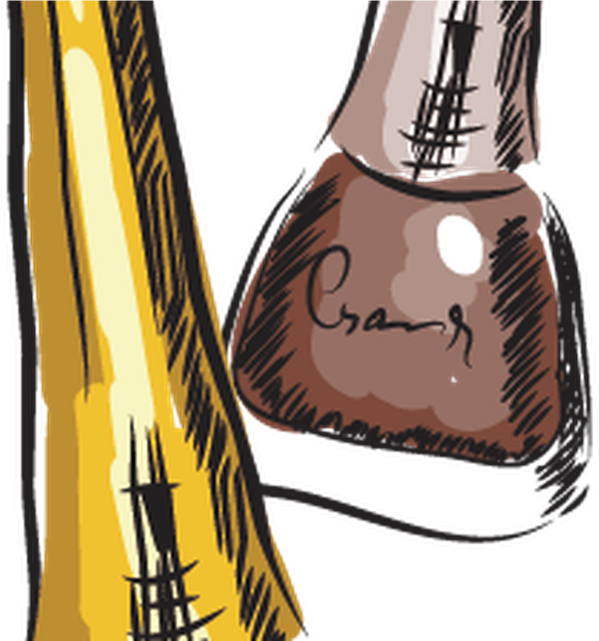 Nail Polish Clipart (1292x1292), Png Download