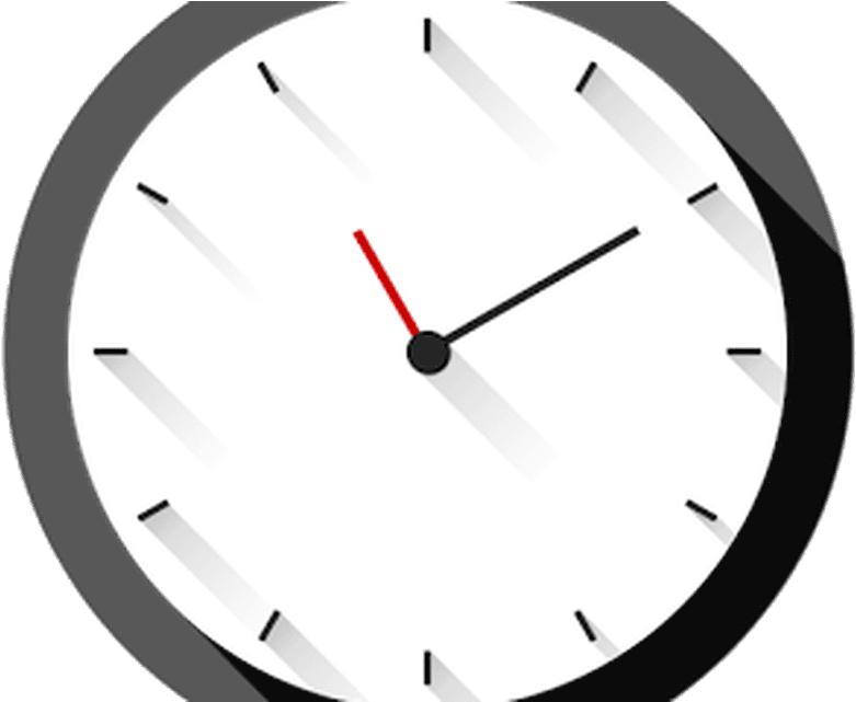 Long Shadows Clock - Wall Clock Clipart (800x640), Png Download