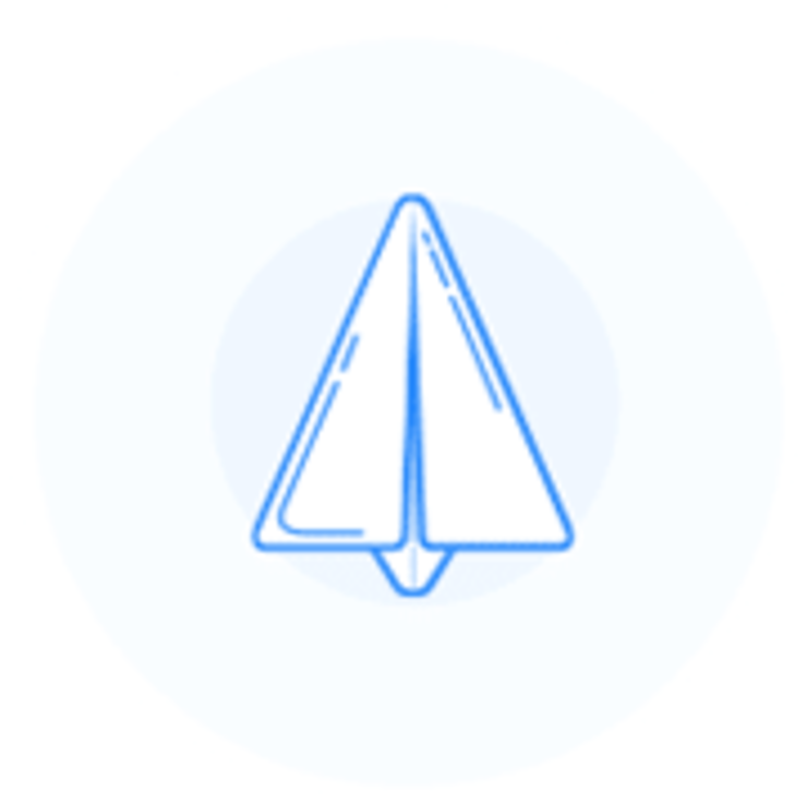 Paper Plane - Gauche Clipart (740x736), Png Download