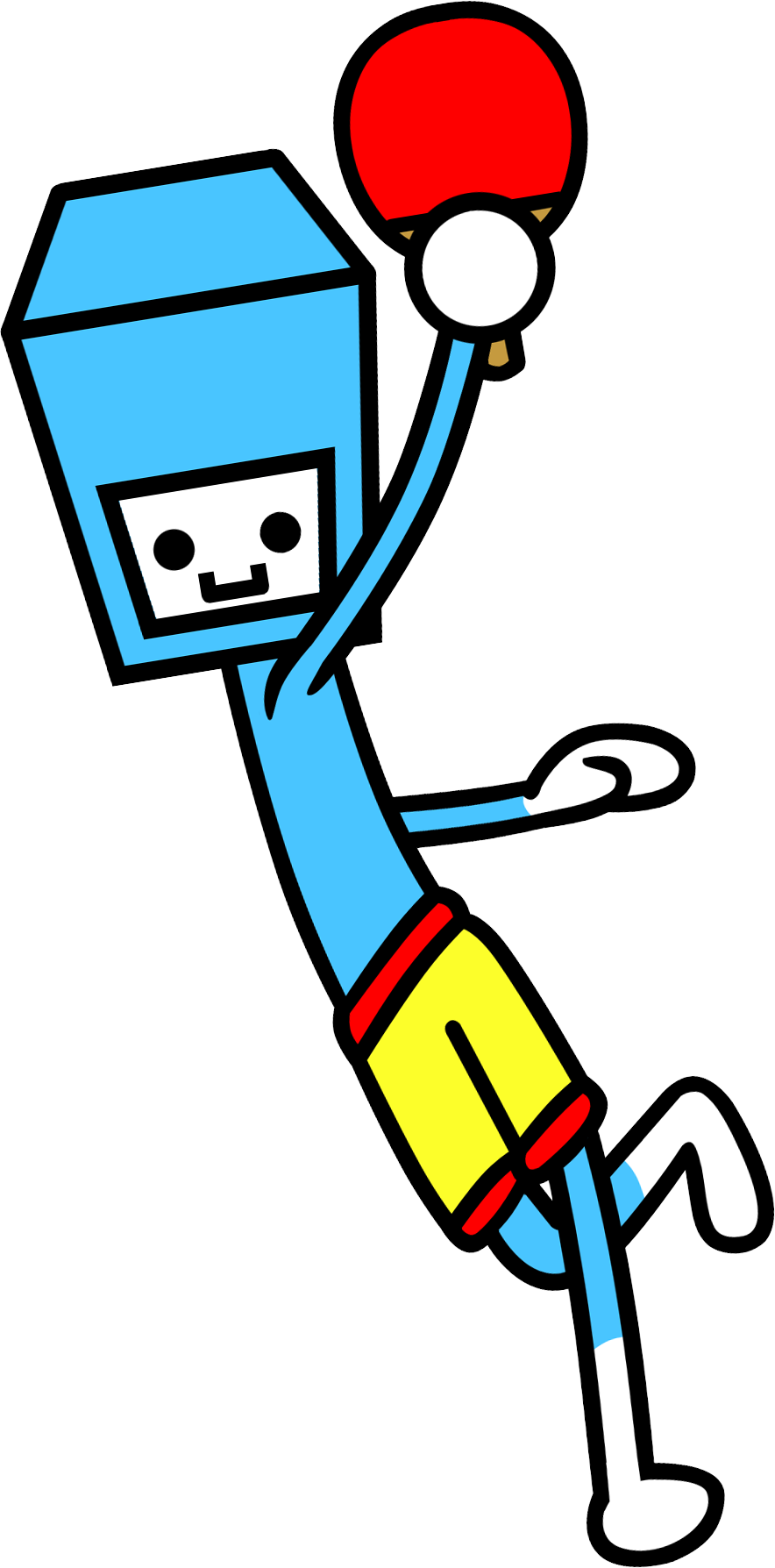 Paddler - Rhythm Heaven Space Dancer Clipart (884x1788), Png Download