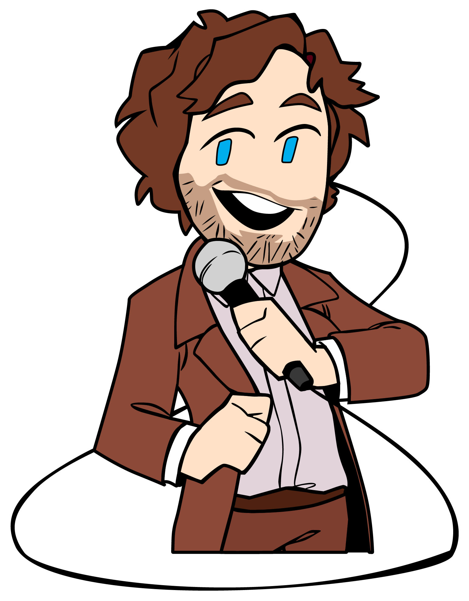 Added Michael Ian Black - Cartoon Clipart (1652x2000), Png Download